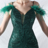 Elegant Luxury Sequins Evening Dress
