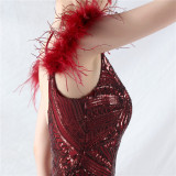 Elegant Luxury Sequins Evening Dress