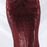 Elegant Luxury Sequins Evening Dress