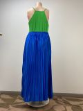 Loose Casual Plus Size Pleated Long Skirt