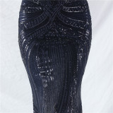 Elegant Luxury Sequins Evening Dress