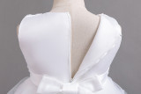 Girls' dress flower puffy princess skirt