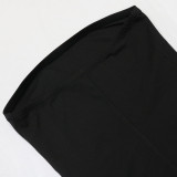 Women Fashion Strapless Slim Bodycon Evening Dress