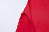Women's Summer Fashion Style Slim Wide Strap U Neck Slit Long Dress