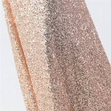 Elegant Strap V-Neck Sequined Evening Dress