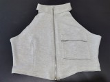 Women's Casual Sports Tight Fitting Zipper Top Butt Lift Pants Two Piece Set