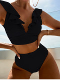 Women Bikini Ruffle Two Pieces Swimwear