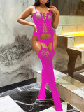 Sexy Lingerie Sexy Strap Fishnet Temptation Transparent One-Piece Stockings