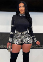 Women beaded casual party jumpsuit