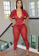 Women sexy v neck short sleeve jumpsuit