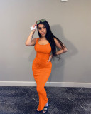 Women sexy Ribbed Sundress
