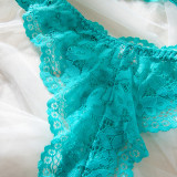 Women Lace Lace Hollow Bra Sexy Lingerie Two-Piece Set