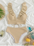 Women Bikini Ruffle Two Pieces Swimwear