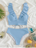 Women Bikini Ruffle Two Pieces Swimwear