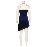 Women's Sexy Solid Color Strapless Party Dress