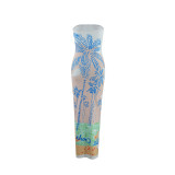Women summer sexy strapless holidays maxi dress