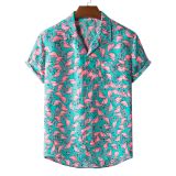 Men's Print Holidays Men's Short Sleeve Casual Shirt
