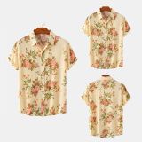 Summer Floral Men's Short Sleeve Shirt