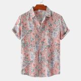 Summer Floral Men's Short Sleeve Shirt