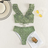 Women Bikini Ruffle Two Pieces Swimwear