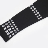 Women beaded casual party jumpsuit