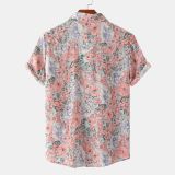 Summer Floral Men's Short Sleeve Shirt