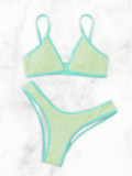 Women Solid Bikini Swimwear