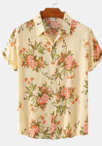 Summer Floral Men's Short Sleeve Shirt