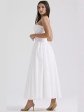 Women summer suspender sleeveless print dress