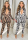 Women stretch sexy print jumpsuit