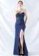 Women Fishbone Vest Off Shoulder Evening Dress