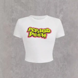 Summer Women's Clothing Fashion Street Short-Sleeved Printed T-Shirt Tops