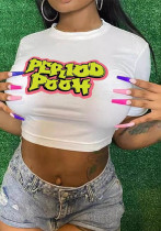 Summer Women's Clothing Fashion Street Short-Sleeved Printed T-Shirt Tops