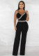 Solid Color Sexy Strap Women Jumpsuit