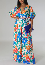 Women's Fashion Casual Printed Jumpsuit