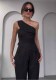 Summer Slash Shoulder Halter Neck Slim Top High Waist Straight Pants Set