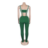 Tube Top Strap Trousers Two-Piece Set