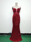Women Palace Fishbone Vest Beaded Customized Strapless Evening Dress
