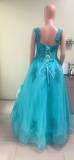 Bride Princess Fantasy Chic V-Neck Puffy Wedding Dress（Processing time need 3-6 days）