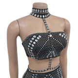 Women Sleeveless Beaded Dress
