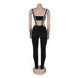 Tube Top Strap Trousers Two-Piece Set