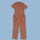 Women Sexy Summer Zipper Pocket Jumpsuit