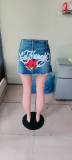 Women Denim Bodycon Mini Skirt