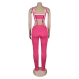 Tube Top Strap Trousers Two-Piece Set