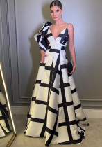 Women Fall Print Sexy Dress