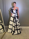 Women Fall Print Sexy Dress