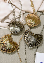 Mini Metal Shell/Heart Shape Bag One Shoulder Crossbody Fashion Bag Mini Metal Shell/Heart Shape Bag One Shoulder Crossbody Fashion Bag