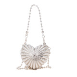 Mini Metal Shell/Heart Shape Bag One Shoulder Crossbody Fashion Bag
