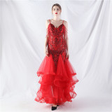 Sequin Patchwork Mesh Luxury Evening Dress