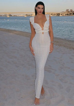 Women summer sexy chic bubble wave dress Women summer sexy chic bubble wave dress